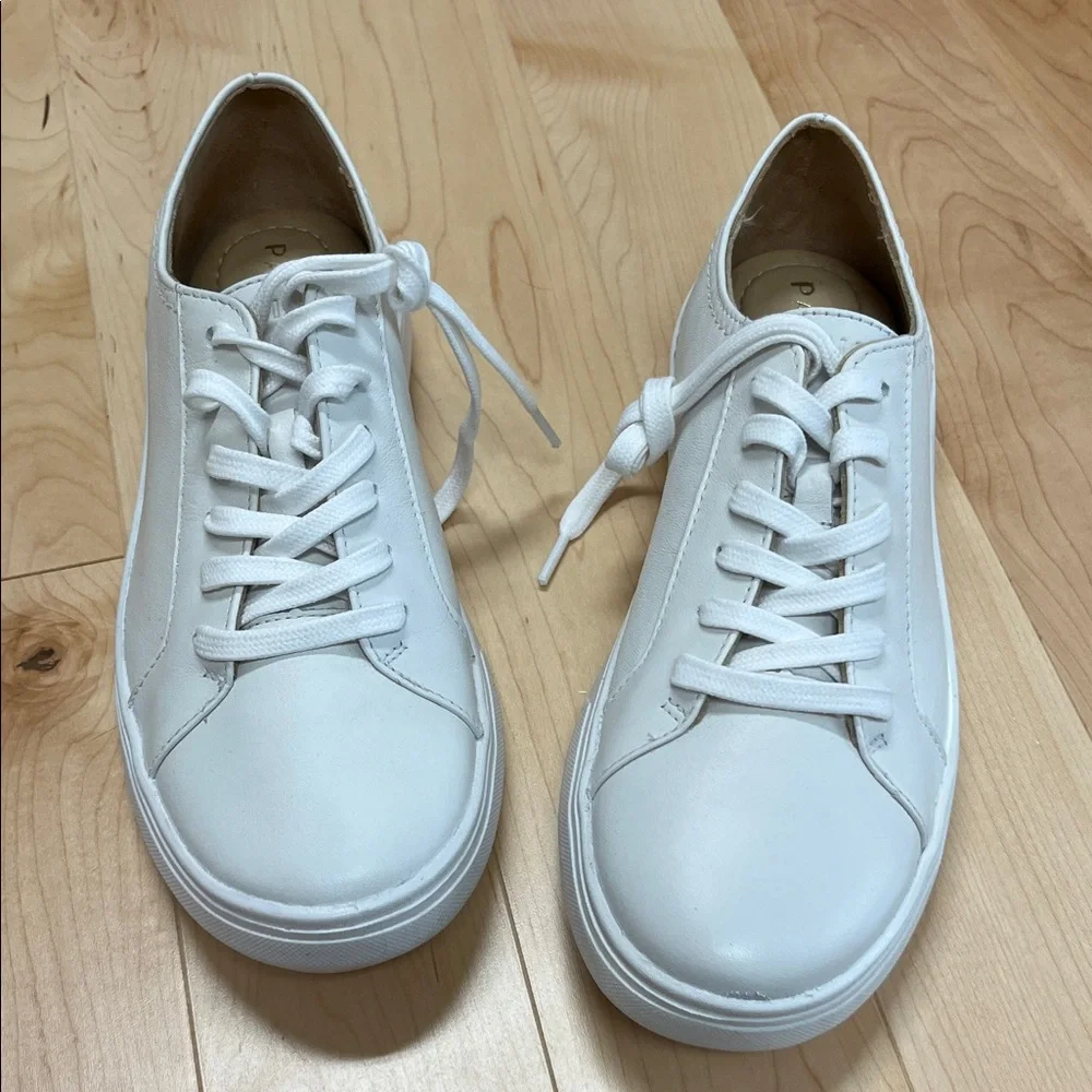 Patina Portland Leather White Casual Sneakers - Picture 3 of 11